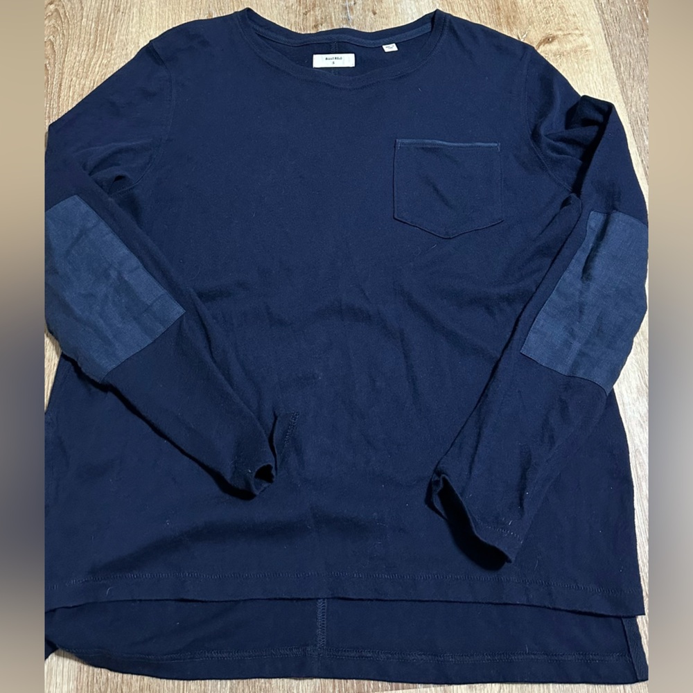 Billy Reid Dark Blue Crew Neck Shirt